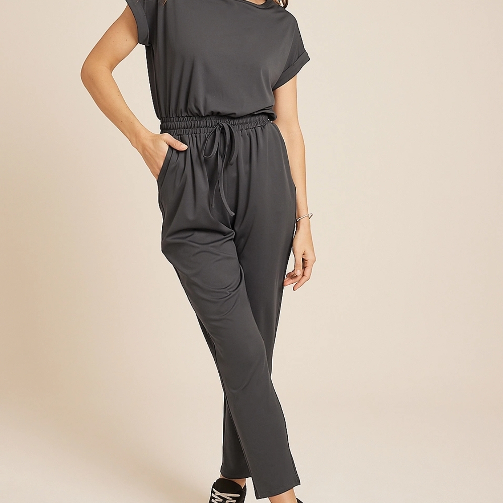 Maurices Maroon Jumpsuit with High-Waisted Design - NWT